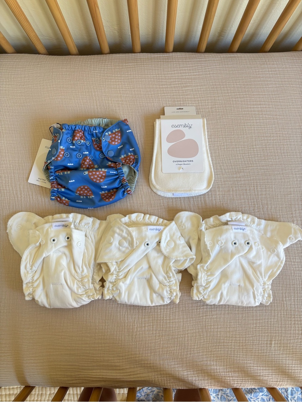 Esembly cloth diaper set- New